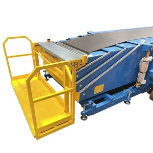 Battery Drive Mobile Telescopic Belt Conveyor on Motorized Wheels for <strong>Loading</strong> <strong>and</strong> <strong>Unloading</strong> Cement Bags From <strong>Containers</strong> - Product Image 4