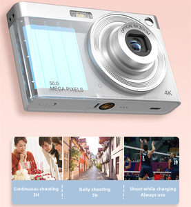 กล้องดิจิตอล CCD ขนาดเล็กซูมออปติคอล8X กล้องวิดีโอดิจิตอล HDV 4K 2.8นิ้ว IPS - Product Image 4