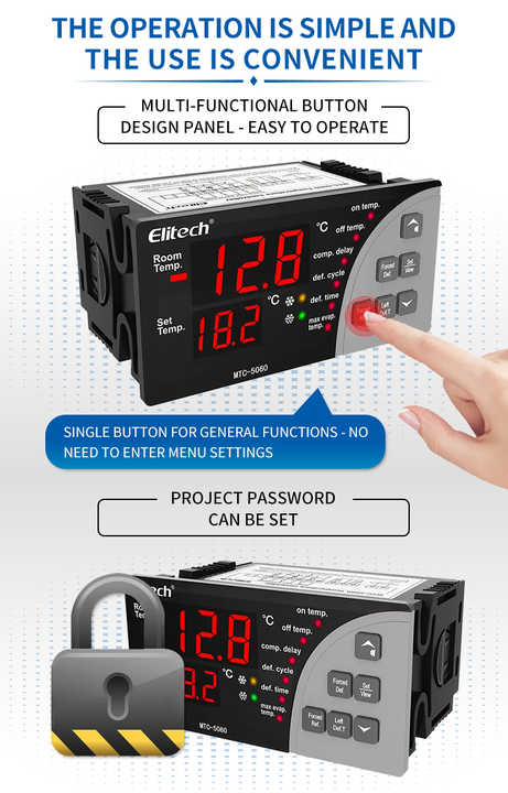 Elitech MT-5060 Refrigerator Temperature Controller Controller Temperature STC-8080