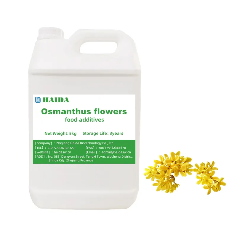 मीठा-सुगंधित osmanthus खाद्य ग्रेड खाद्य और पेय के लिए फूल स्वाद ध्यान केंद्रित