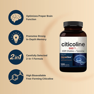 Kapsul Citicoline untuk kesehatan otak cdp-choline (cdp-choline) untuk Dewasa Tidak direkomendasikan untuk wanita hamil - Product Image 5