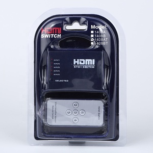 Full HD 1080P 3D <strong>5</strong>-Ports HD Switcher 5x1 <strong>5</strong> in <strong>1</strong> <strong>Output</strong> with IR Remote Control - Product Image 1