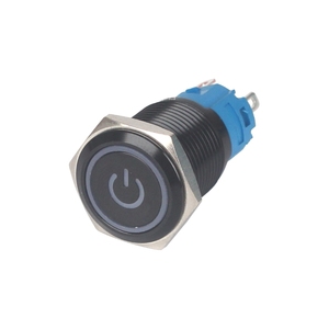 12mm selbstsicher nder Drucksc halter mit Licht 3a 5a 10a 12V ~ 24V schwarzer Druckknopf am Schalter aus - Product Image 1