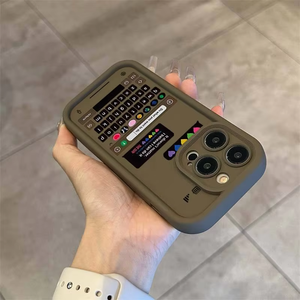 IPhone16 15 14 13 11 12专业XS <span class=keywords><strong>X</strong></span> XR 7 8 Plus SE 2020 2022防震首套创意键盘按键卡通外壳