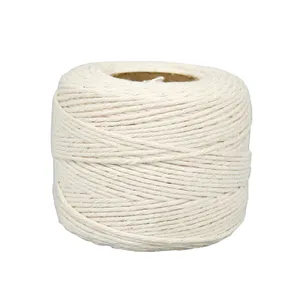 Cuerda de algodón trenzado natural, 3mm, macrome - Product Image 1