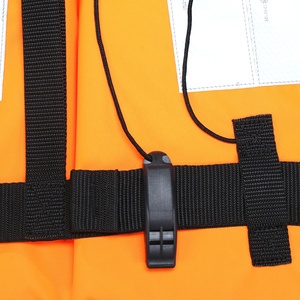 ISO 150N سترة حياة بحرية تجارية مخصصة ، ألواح عاكسة عالية اللون للكبار من نوع البرتقالي للركوب - Product Image 6