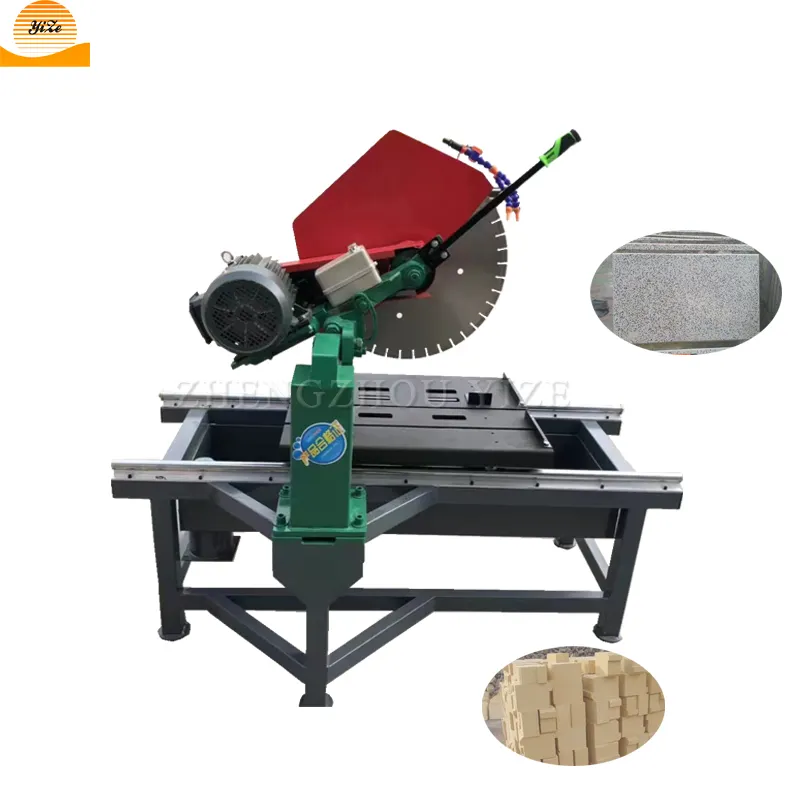 Máquina cortadora de piedra de granito, multihoja pequeña y portátil, 45 grados, para piedra de cantera diésel
