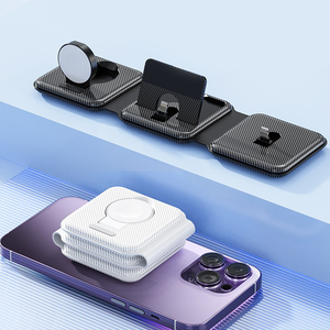 Innovative Design Foldable Wireless Charger <strong>Small</strong> Size Easy and Fast Charging for iPhone &amp; Aripods &amp; <strong>Apple</strong> Watch 1-8 Generation - Product Image 4