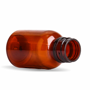 Ölçüm fincan boyutu ile güvenlik contası 2oz 60ml PET plastik tıbbi takviyesi şişe öksürük şurup şişesi-özelleştirilmiş