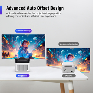 Yeni varış HY450 900ANSI 9000 lümen otomatik Keystone <span class=keywords><strong>DSP</strong></span> Stereo ses 1080P Android11 iş eğitimi taşınabilir 8K projektörler