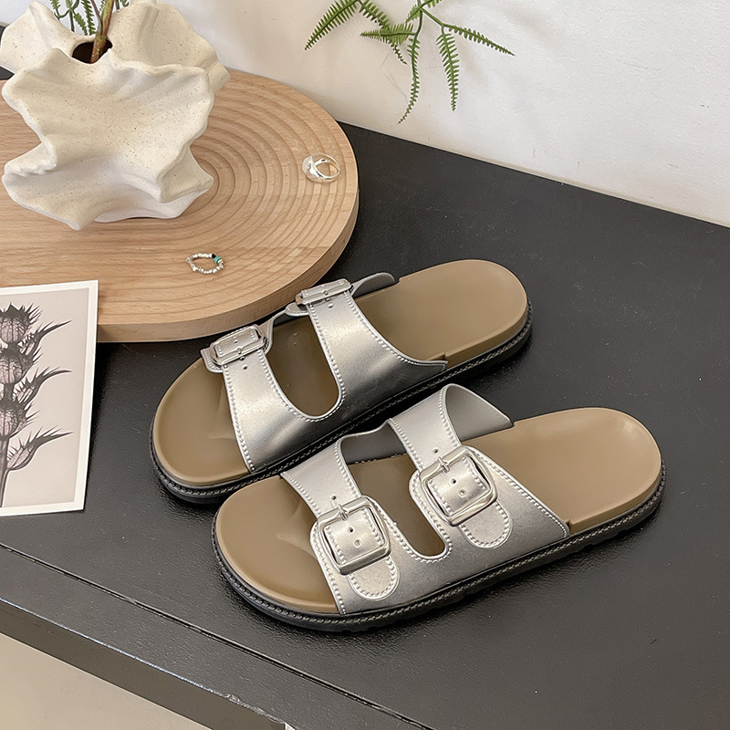 8809 double buckle-silver