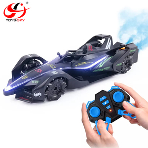 2.4Ghz汽车显示喷雾照明<span class=keywords><strong>F1</strong></span>方程式赛车遥控汽车电动漂移遥控特技扭动汽车玩具360度移动