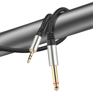 HIFI 3.5mm çift 6.5mm ses kablosu adaptörü <span class=keywords><strong>Jack</strong></span> ses kablosu çift 6.35mm erkek <span class=keywords><strong>1</strong></span>/4 "Mono <span class=keywords><strong>jack</strong></span> Stereo <span class=keywords><strong>1</strong></span>/8" 3.5-6.35mm