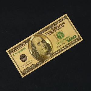 卸売両面カラー印刷外国通貨金箔ペットユーロ記念紙幣 - Product Image 1