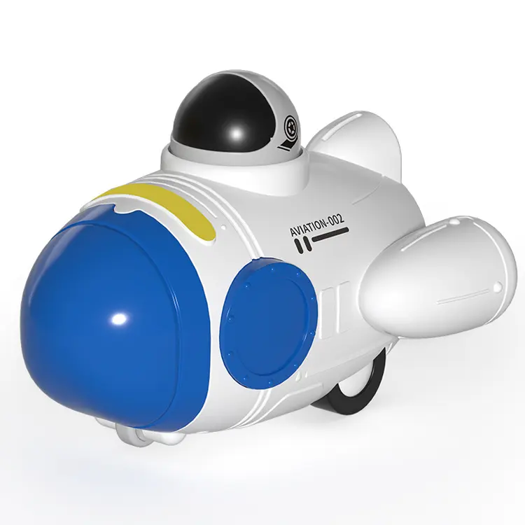 Space Car Speelgoedpersauto 'S Speelgoed Druk Op Het Traagheidsruimtevoertuig En Het Ruimtevaartuig Het Ruimtestation Raket Kleine Auto Speelgoed