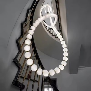 โคมไฟระย้า LED คริสตัลเคลือบในร่มสำหรับตกแต่งบาร์วิลล่าสไตล์โมเดิร์น