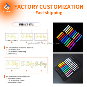 Benutzer definiertes Logo UV-gedruckte Neon-LED Leucht schild 3D-Büroleiste Werbung Dekorative Transformator versorgung Lichtquelle LED-Streifen