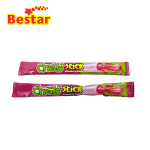 ハラールOEMブランドストロベリースティックお菓子フルーティー味チューイソフトキャンディーボックス包装用 - Product Image 3