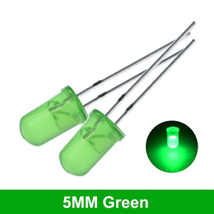 5色 * 20PCS = 100PCS 5mm LEDダイオードライトアソートキットグリーンブルーホワイトイエローレッドコンポーネントDIYキット - Product Image 3