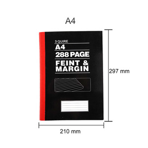 Promosyon not defteri Online 297*210mm sayaç kitap 2Q 3 qstudents ciltleme A4 boyutu dizüstü Feint marjı günlük defteri öğrenciler için