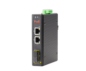 ONV IPS33032PF | 2端口千兆Poe网络，1端口SFP 1000M | 台式和DIN导轨 | 铝 | IP40端口工业PoE光纤交换机