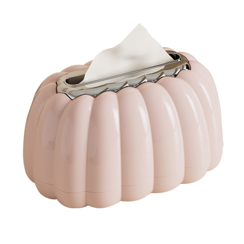 Pumpkin tissue box - cherry blossom pink bow