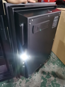 家庭用およびオフィス用の新しいトレンドブラック600大型亜鉛メッキ鋼セーフデジタルキーパッド耐火バッテリーボックス
