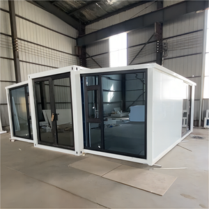20英尺3合1折叠扩展室双翼设计可扩展家庭办公楼出口产品20英尺双翼