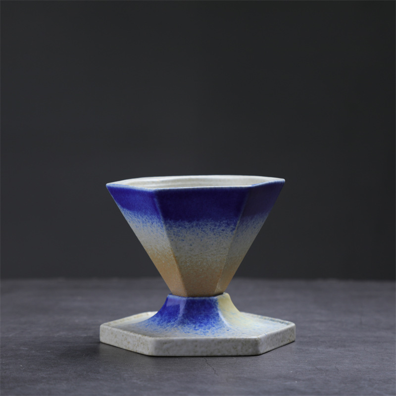 Tasse à café Diamond-style huit (cercle bleu) 170ml