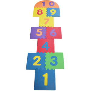 ילדים מותאם אישית eva קצף רצפה מחצלות קלאסי hopscotch פאזל & צעצוע ספורט הכולל אריחי הדפסה כף הרגל צעצוע חינוכי