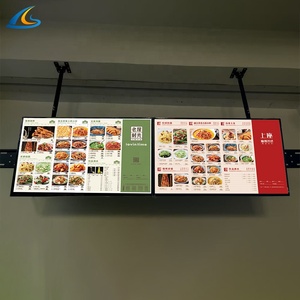 Remote Control Indoor Advertising <strong>LCD</strong> <strong>Display</strong> for Restaurants Menu Board with Text <strong>Function</strong> for Self-Service Business - Product Image 1