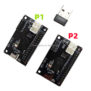 2.4G Wireless Arcade Stick Controller USB scheda Encoder Chip fai da te PC Mame TV Box doppio giocatore Joystick spintore moneta inglese - Product Image 4