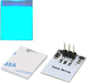 מתג חיישן מגע קיבולי aismartlink, 2.7V-6v הוביל חיישן מודול מתג, נעילה עצמית/ללא נעילה (כחול)