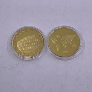 定制批发金属镀金硬币收藏品世界七大奇迹纪念品硬币