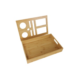 Tre sofa cup chủ khay món tráng miệng & Snack phục vụ Organizer cho phòng khách ghế tay vịn bảng cho đồ uống & xử lý - Product Image 5