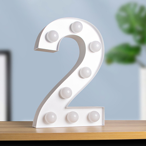 Kexian tùy chỉnh marquee đèn số Đảng chữ RGB LED bóng đèn số Kim Loại Lớn sinh nhật số Nguồn cung cấp - Product Image 4