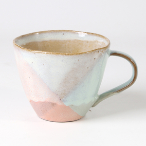 น่าสนใจการออกแบบที่ไม่ซ้ำกัน Rustic Overlap Reactive Glaze Terracotta ชุดถ้วยชาส่วนบุคคลกาแฟแก้วเซรามิคสำหรับของขวัญ - Product Image 4