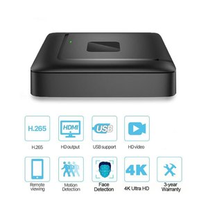 Mini grabadora de disco duro Full HD de 4 canales/8 canales, reproducción de 1CH, 1HDD, compatible con salida de audio de 1CH, cámara de red 4K - Product Image 5