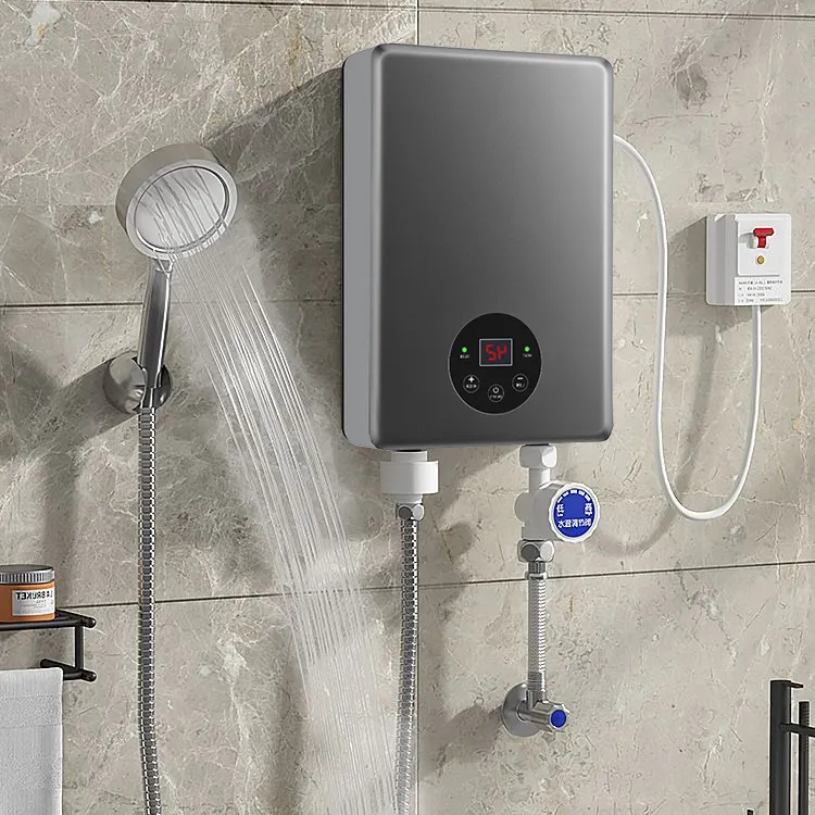 Calentador de agua inteligente de 3500W a 5500W, 120V a 240V, ducha de cocina montada en la pared, calentador de agua eléctrico instantáneo
