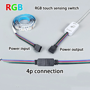Intelligente RGB sensore di tocco interruttore 7 effetti di luce, ampia tensione DC3.7-24V PWM oscuramento DIY illuminazione domestica - Product Image 4