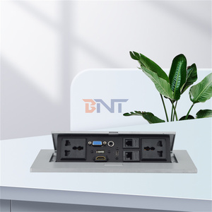 Solução de energia eficiente: Desktop montado soquete com Cat6 dados, PopUp Table Outlet, 16A/10A