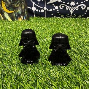批发天然水晶雕刻工艺品治疗水晶黑曜石战争明星电影人物