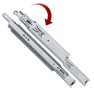 High-quality Stainless Steel Full Extension 45mm <strong>Drawer</strong> <strong>Slide</strong> Side Mount Ball Bearing Metal <strong>Guide</strong> <strong>Rail</strong> - Product Image 4