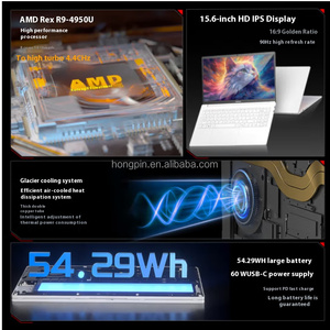 Ice White Laptop AMD Ryze R9-4950U Hochleistungs-15, 6-Zoll für Gaming 8GB <span class=keywords><strong>DDR4</strong></span>-Speicher 512GB Metall Portable Lightweight