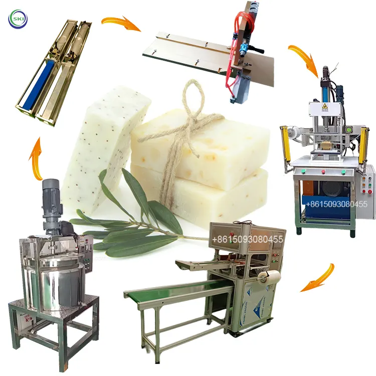Industrial Soap Extruder Machine Small Soap Forming Molds Pneumatic Shrink Wrap Soap Machine