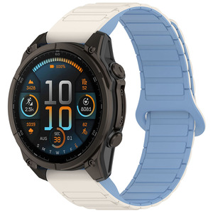 20/22/26mm Quick Release Fit Silicone Band for <strong>Garmin</strong> <strong>Fenix5</strong>/6/7/8 Watch Straps for <strong>Garmin</strong> Fenix 7S Magnetic Silicone Watchband