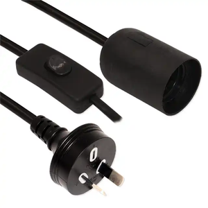 AU standart 2.5A 10A SAA onaylı düz güç kablosu E27 E14 tuz lambası güç kablosu ile dimmer anahtarı tuz lamba kablosu ac güç kabloları - Product Image 2