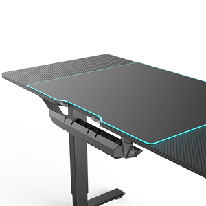 Mesa de escritorio eléctrica para juegos en forma de l, esquinero ergonómico ajustable para pc, color negro, precio de fábrica, 2022 - Product Image 5