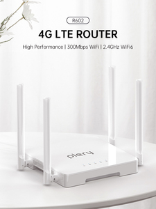 Plery R602เราเตอร์ซิมการ์ดขายดีเราเตอร์4G LTE เราเตอร์ WiFi6 AX300 CAT4 DC 12V/1A Type-C 5V/2A พร้อมพอร์ต LAN