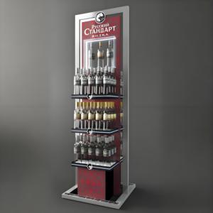Custom ized Store Promotion für Pop Floor Display Racks Acryl Getränkest änder/Metall Display Stand für Floor Display - Product Image 1